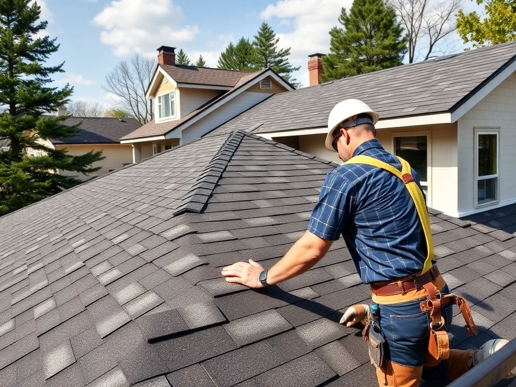 New roof installation